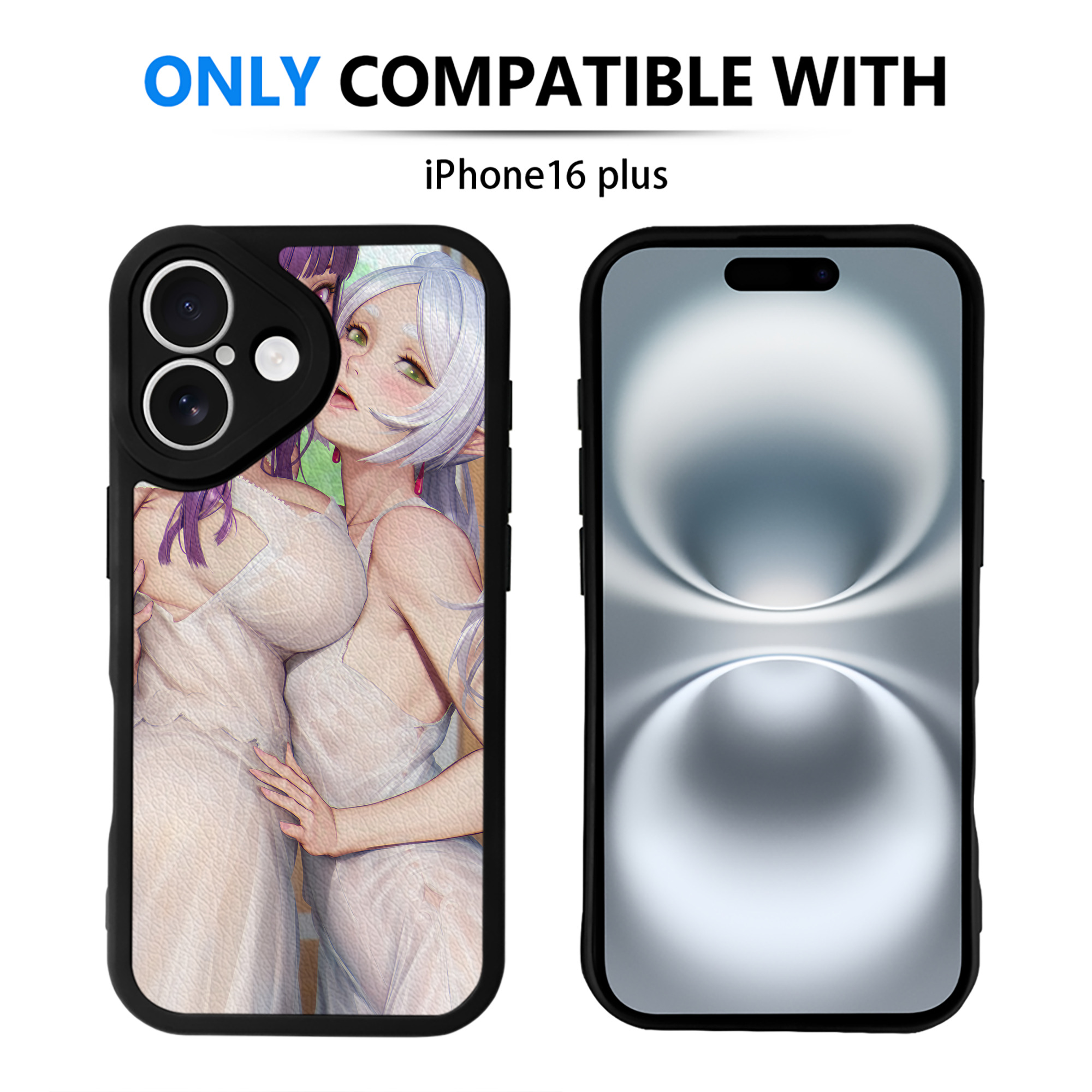 （画像用） 葬送のフリーレン Frieren 【iPhone 16シリーズ対応】シリコンスマホケース（レザー調） 材質：シリコン